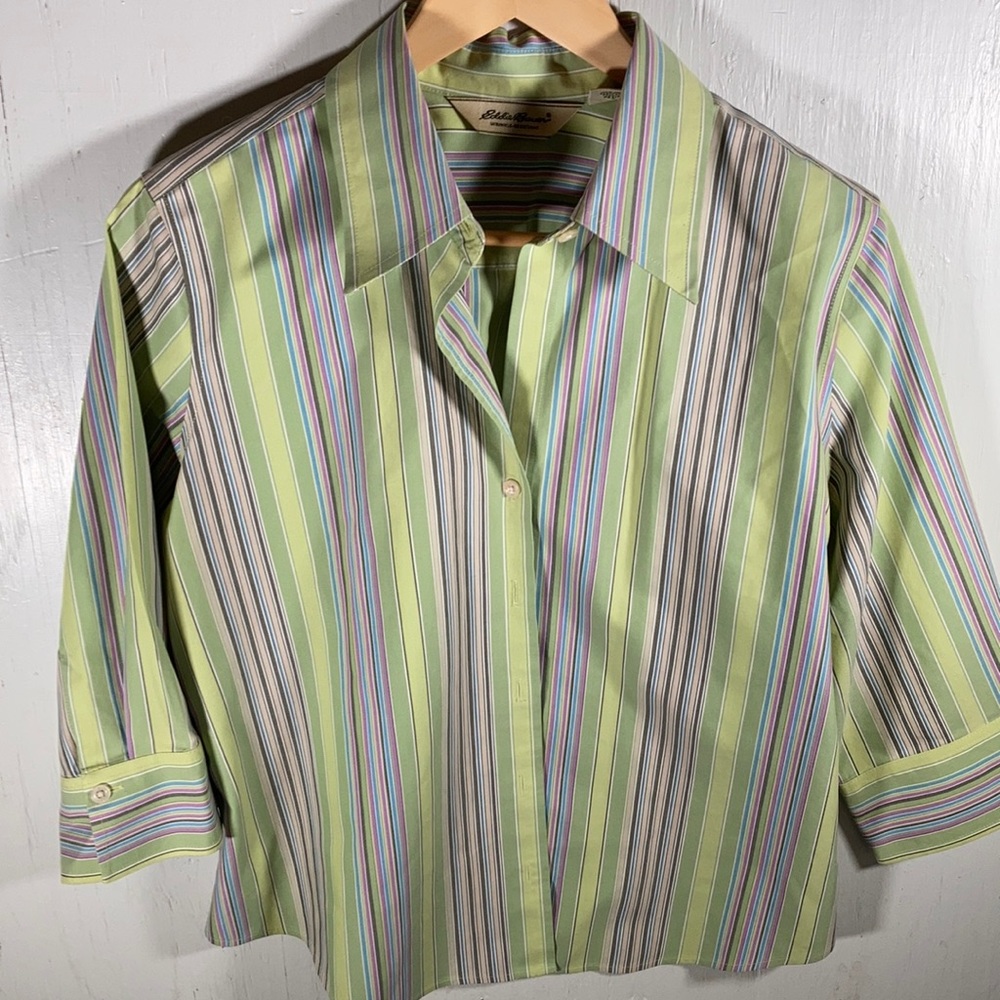 Eddie Bauer 3/4 length sleeves petite large
